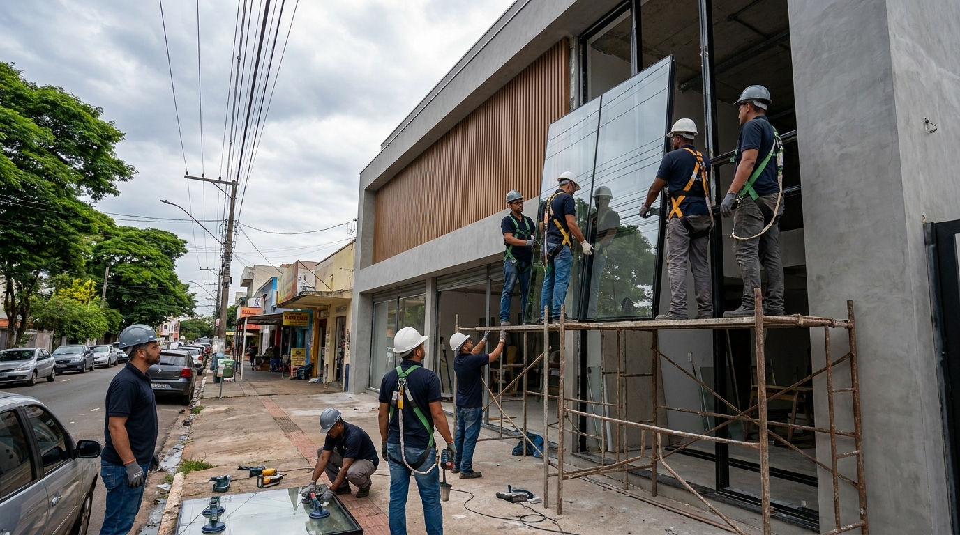 Fachada de Vidro em Jundiaí‑SP