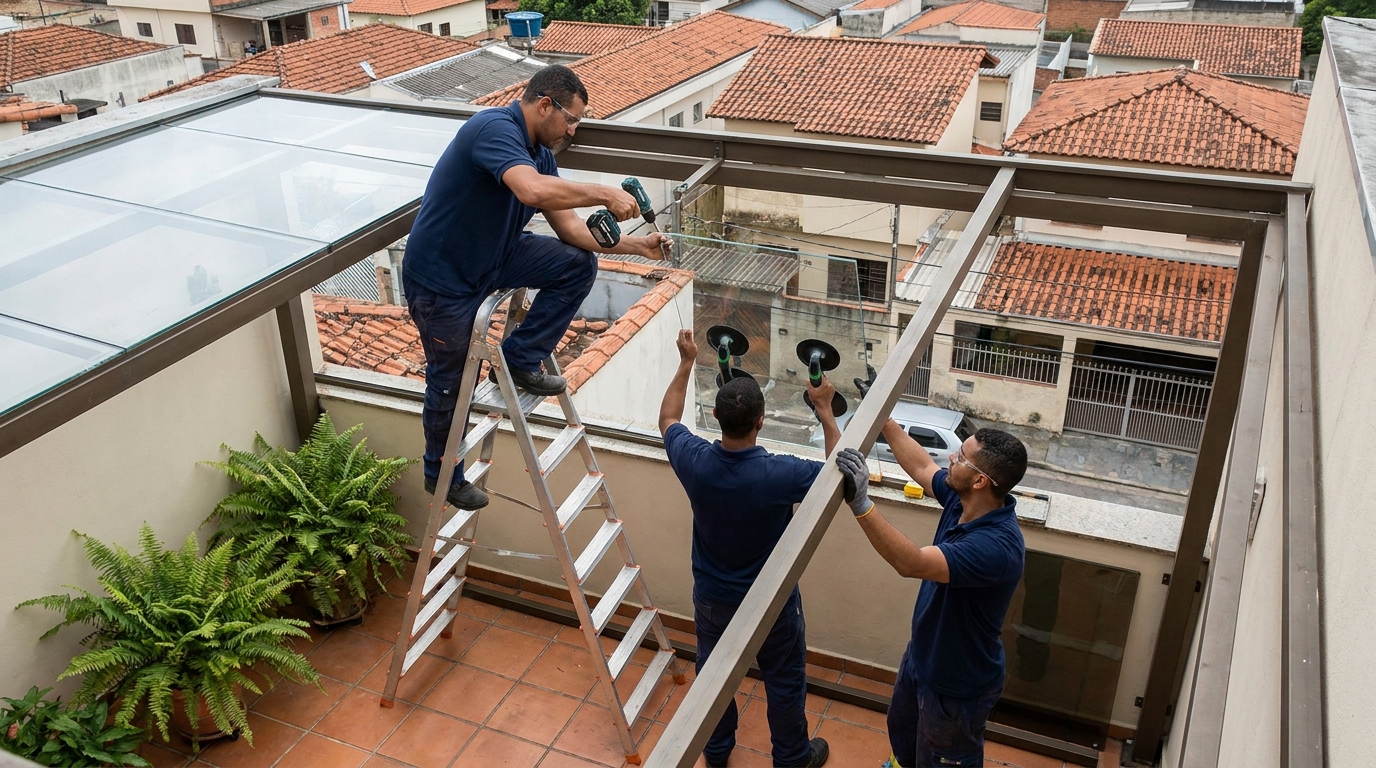 Cobertura de Vidro em Jundiaí‑SP