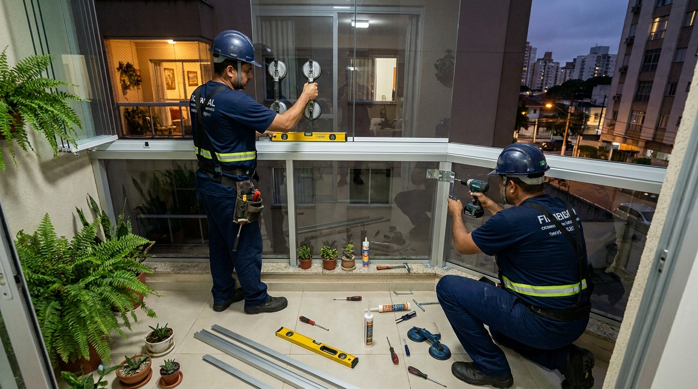 Parede de Vidro em Jundiaí‑SP