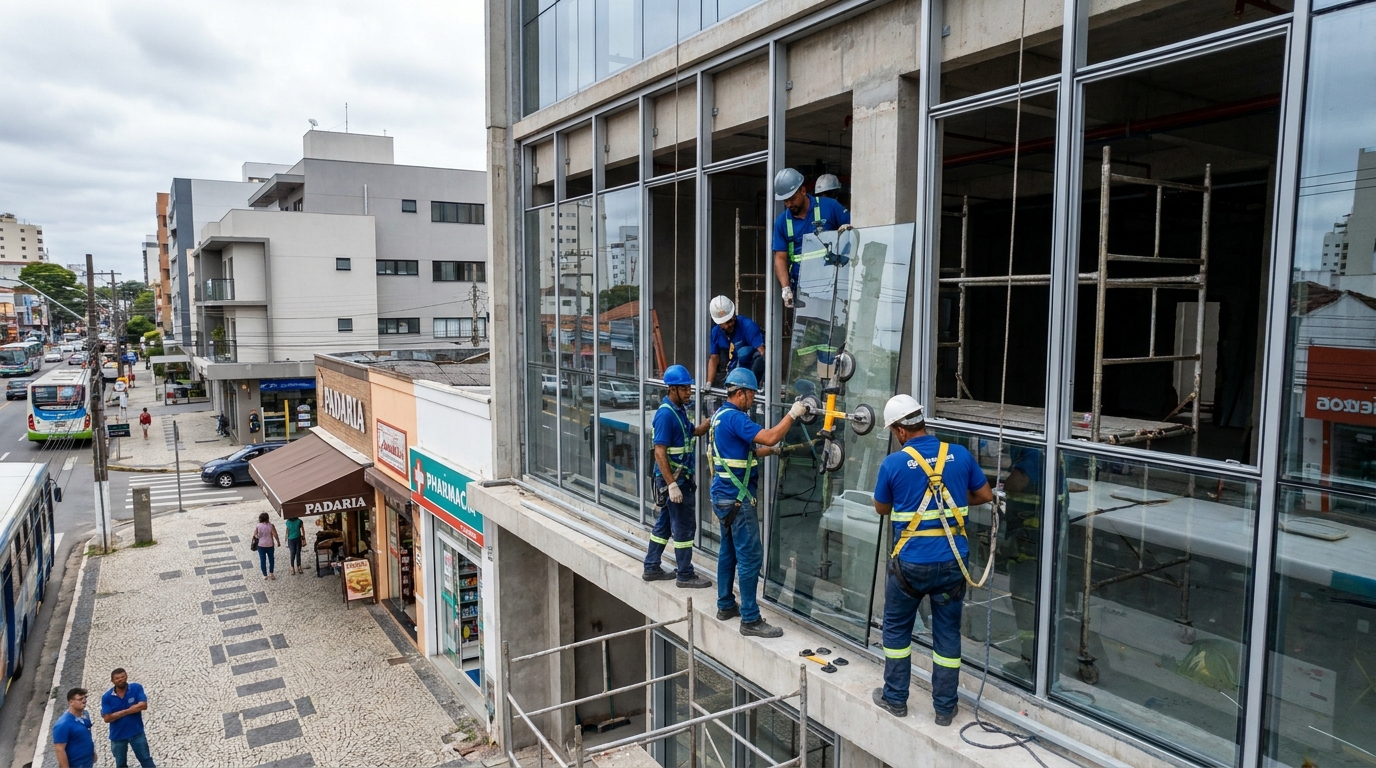 Fachada de Vidro em Jundiaí‑SP